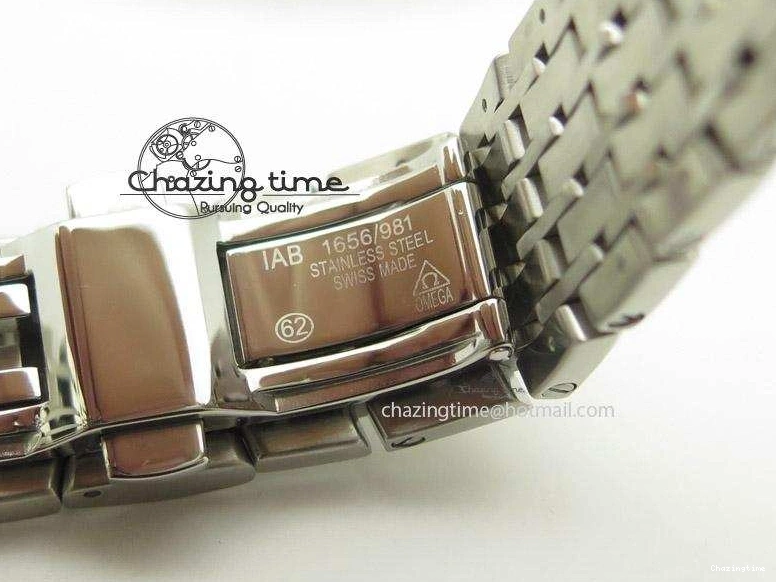 0823 De Ville Hour Vision Co-Axial 41mm SS V6F Best Edition Black Dial On SS Bracelet A BestValue 8277